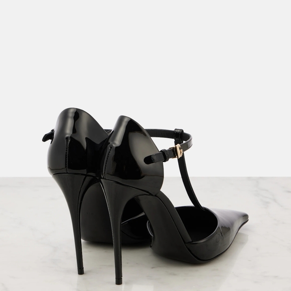 🔥🔥 Dolce & Gabbana Black DG patent leather pumps Size 36 BNWB 🔥🔥 - Picture 7 of 14